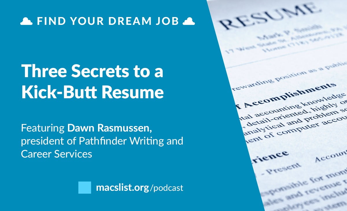 the secret sauce to a perfect resume with dawn rasmussen