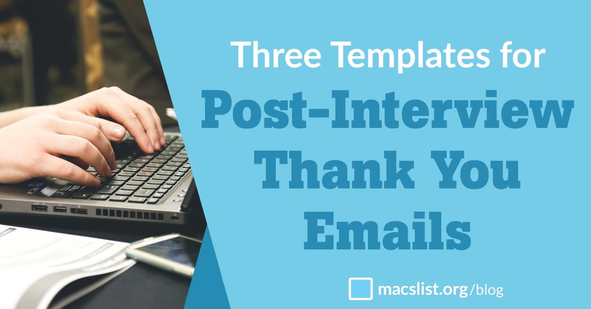 Thank You Note For Interview Template from www.macslist.org