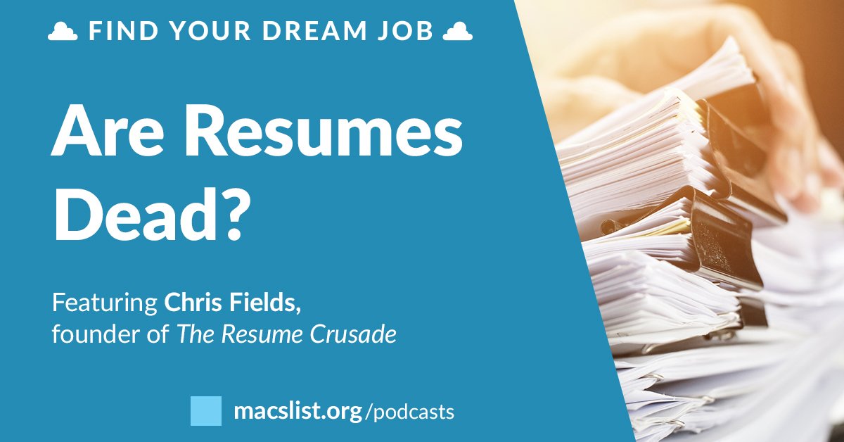 are resumes dead with chris fields find your dream job podcast