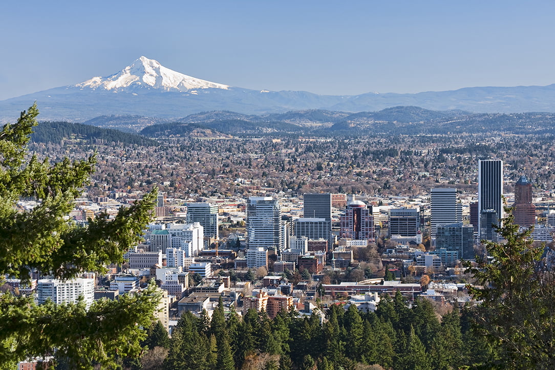 Beautiful Vista of Portland, Oregon