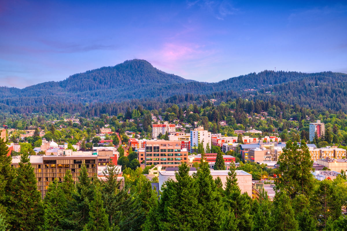 Eugene, Oregon, USA Skyline